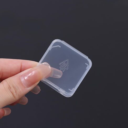 TF/SD Cards Memory Cards Holder Holder Joxes Mini Mini Clear Sim Card Card Rustproof Box ، Transparent2 in Saudi Arabia