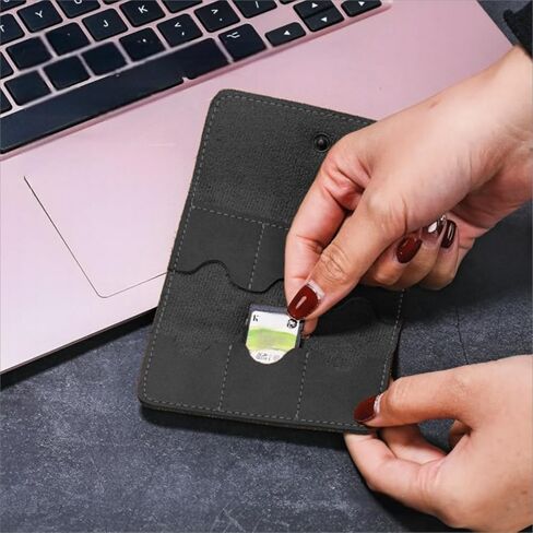 PU Leather SD Card Case, Micro SD Card Holder Organizer, SD Card Storage Case, Memory Card Case Cover, Travel Memory Card Case in Saudi Arabia