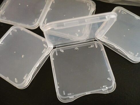 20 Pack SD MMC/SDHC Pro Duo Card Card Card Card Class Blastic Storage Case (بطاقة الذاكرة غير مضمنة) (1 3/8 "× 1 3/8" × 1/4 ") in Kuwait