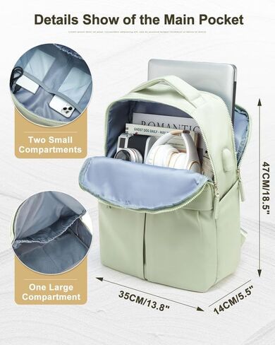 suratio Black Laptop Backpack for Women Gym Backpack Casual Daypack Backpacks Travel Backpack for Traveling on Airplane Work Backpack for Men Lightweight Computer Backpack College Teacher Backpack in Kuwait