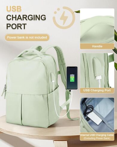 suratio Black Laptop Backpack for Women Gym Backpack Casual Daypack Backpacks Travel Backpack for Traveling on Airplane Work Backpack for Men Lightweight Computer Backpack College Teacher Backpack in Kuwait
