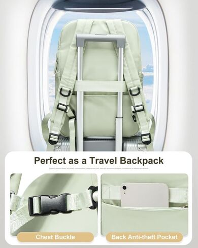 suratio Black Laptop Backpack for Women Gym Backpack Casual Daypack Backpacks Travel Backpack for Traveling on Airplane Work Backpack for Men Lightweight Computer Backpack College Teacher Backpack in Kuwait