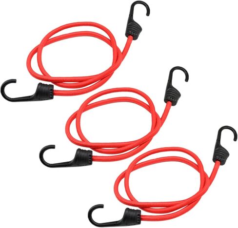 Besportble 3pcs 100 سم تشديد البضائع مرنة مع السنانير لأمتعة الدراجة والاستخدام في الهواء الطلق أدوات الربط متعددة الاستخدامات لتأمين العتاد والشحن in Kuwait