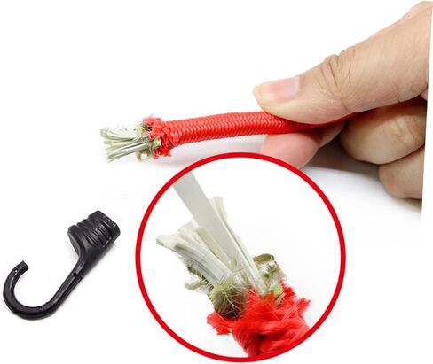 Besportble 3pcs 100 سم تشديد البضائع مرنة مع السنانير لأمتعة الدراجة والاستخدام في الهواء الطلق أدوات الربط متعددة الاستخدامات لتأمين العتاد والشحن in Kuwait