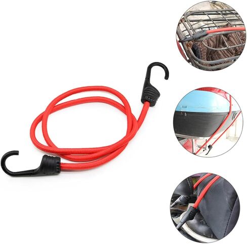 Besportble 3pcs 100 سم تشديد البضائع مرنة مع السنانير لأمتعة الدراجة والاستخدام في الهواء الطلق أدوات الربط متعددة الاستخدامات لتأمين العتاد والشحن in Kuwait