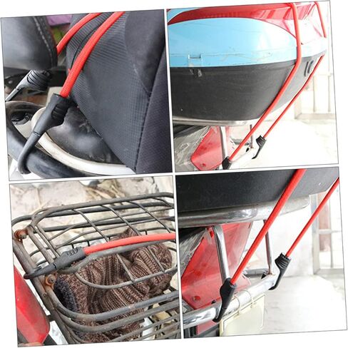 Besportble 3pcs 100 سم تشديد البضائع مرنة مع السنانير لأمتعة الدراجة والاستخدام في الهواء الطلق أدوات الربط متعددة الاستخدامات لتأمين العتاد والشحن in Kuwait