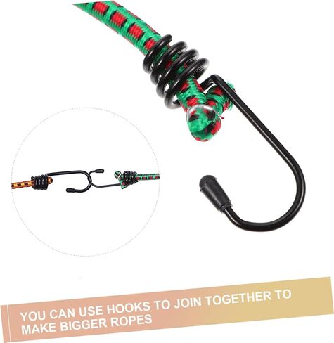 VANZACK 3pcs Luggage Rope Kit Cage Telephone Bracket Cuticle Drill Bonnet for Sleeping Airplane Chinchilla Tube Motorcycle Bungee Rope Rockery Decoration Rope Bungee Rope Hook Rubber in Saudi Arabia