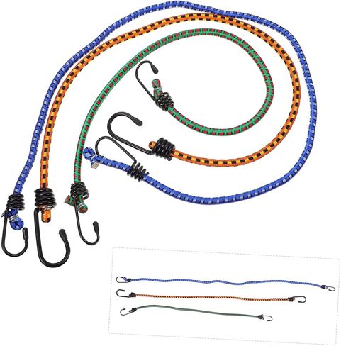 VANZACK 3pcs Luggage Rope Kit Cage Telephone Bracket Cuticle Drill Bonnet for Sleeping Airplane Chinchilla Tube Motorcycle Bungee Rope Rockery Decoration Rope Bungee Rope Hook Rubber in Saudi Arabia
