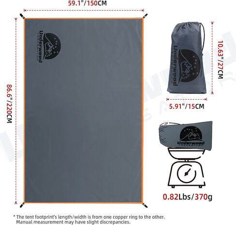 Tent thetprint - Term Camping Tarp مع جروميت شاق ، حصيرة أرضية خيمة في الهواء الطلق ، صفيحة أرضية PU3000mm للحقائب ، المشي لمسافات طويلة ، أرجوحة ، نزهة ، شاطئ in Kuwait