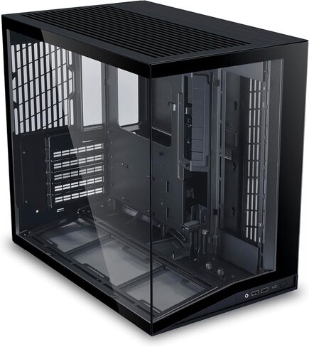 LIAN LI O11D MINI V2 | Compact ATX Mid-Tower Airflow Computer Case | Panoramic View | Fully Ventilated Airflow | Adjustable I/O | Pillar-Less | Cable Management | White (O11DMIV2W) in Saudi Arabia