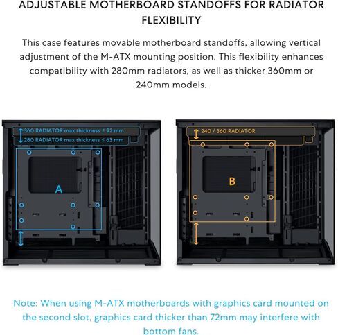LIAN LI O11D MINI V2 | Compact ATX Mid-Tower Airflow Computer Case | Panoramic View | Fully Ventilated Airflow | Adjustable I/O | Pillar-Less | Cable Management | White (O11DMIV2W) in Saudi Arabia
