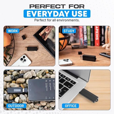 جهاز USB Audio Note Device 288 ساعة التخزين | التقاط الصوت الخالية من اليدين | عمر البطارية الممتد | نقل ملف سهل | جهاز مضغوط للاجتماعات والمحاضرات والملاحظات الشخصية in Saudi Arabia