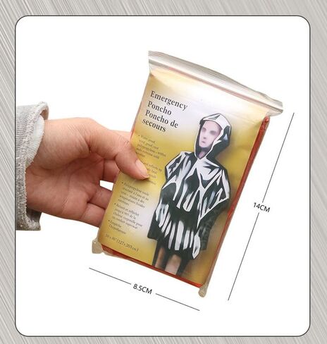 Heavy - Duty Emergency Poncho with Mylar Liner Waterproof Reflective & Warm for Outdoor Use in Saudi Arabia