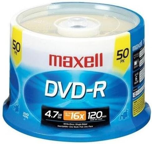 Maxell 16x DVD-R Media 100 Pack in Cake Box (638011) in Saudi Arabia