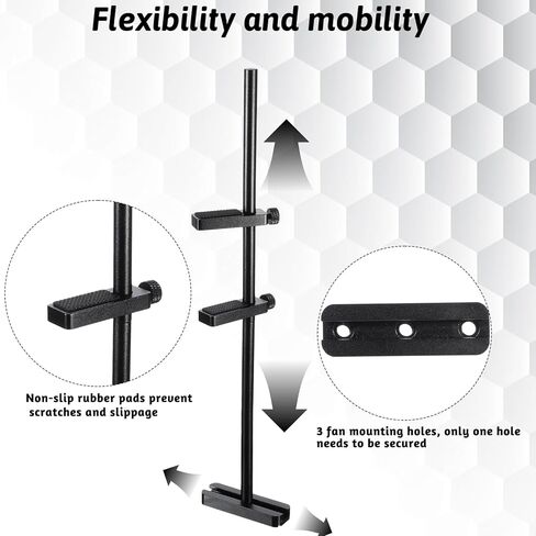 بطاقة SAG SAG قابلة للتكيف مع GPU قابلة للضبط ، حامل GPU من أجل جبل المروحة ، قوس SAG مع وسادة مطاطية ، ارتفاع 10-190 مم ، دعم بطاقة الرسومات السوداء in Kuwait