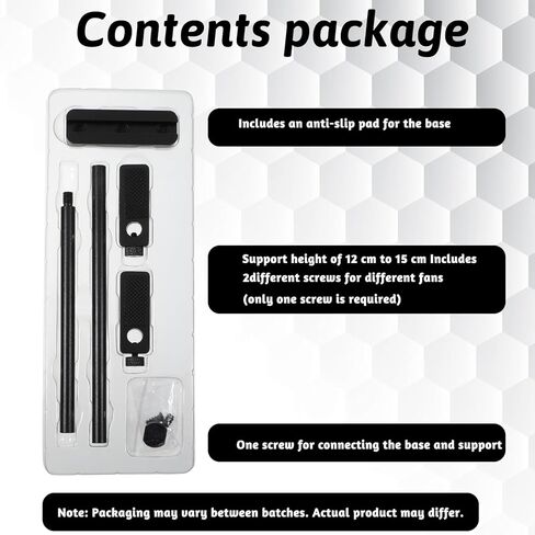 بطاقة SAG SAG قابلة للتكيف مع GPU قابلة للضبط ، حامل GPU من أجل جبل المروحة ، قوس SAG مع وسادة مطاطية ، ارتفاع 10-190 مم ، دعم بطاقة الرسومات السوداء in Kuwait