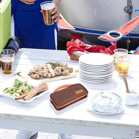 DOITOOL Storage Bag Camping Utensils Bag Organizer Bbq Tool Cooking Utensil Organizer Bag Camping Essentials Camping Camp Cookware Hand Bag Barbecue Polyester Travel Cooking Utensils in Kuwait