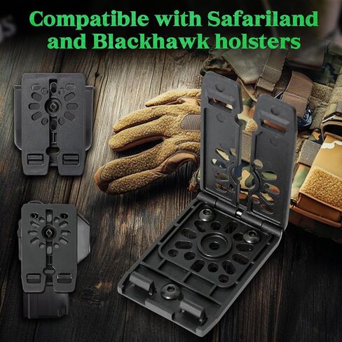 Aolamegs Molle Attachments Clip for Holsters & Mag Pouches - 3'' Heavy Duty Tactical Molle Adapter for Belts, Vests, Backpacks - Includes 8 Screws,3 Nuts and 1 Wrench in Saudi Arabia