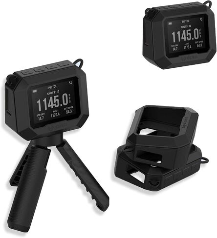 Case for Garmin Xero C1 pro,NOUKAJU Silicone Protective Cover,Drop-Proof,Scratch-Proof,Shock-Proof,Protective Case for Garmin Xero C1 pro Chronograph(Black) in Saudi Arabia