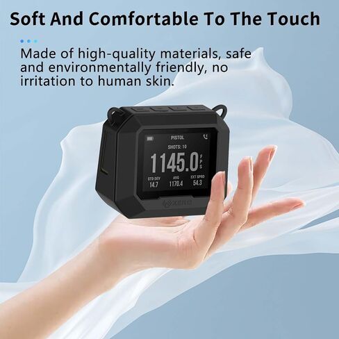 Case for Garmin Xero C1 pro,NOUKAJU Silicone Protective Cover,Drop-Proof,Scratch-Proof,Shock-Proof,Protective Case for Garmin Xero C1 pro Chronograph(Black) in Saudi Arabia