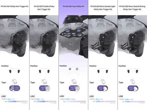 Face Clicky Kit V2 لـ PS5 Controller BDM-010 و BDM-020 ، أزرار عمل DPAD مخصصة لوحدة التحكم PS5 ، مجموعة نقرة الماوس لوحدة التحكم PS5 BDM-010 BDM-020 in Saudi Arabia