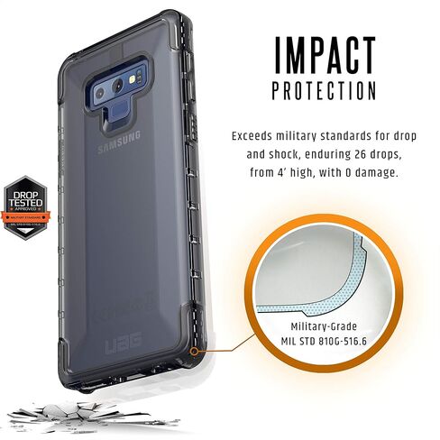 URBAN ARMOR GEAR UAG Samsung Galaxy Note 9 Plasma Feather-Light Rugged [Ice] Military Drop Tested Phone Case in Kuwait