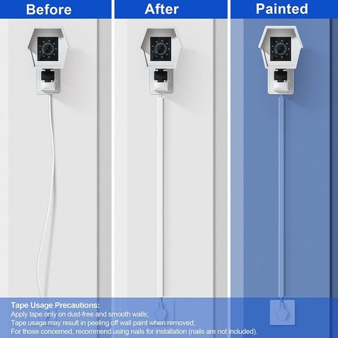 جدار تخفيف الحبل لحبل واحد ، أغطية سلك 136 بوصة للأسلاك على الحائط ، سهلة تثبيت جدار غطاء الكابل ، وسباق السباق الكابلات أبيض إخفاء in Kuwait