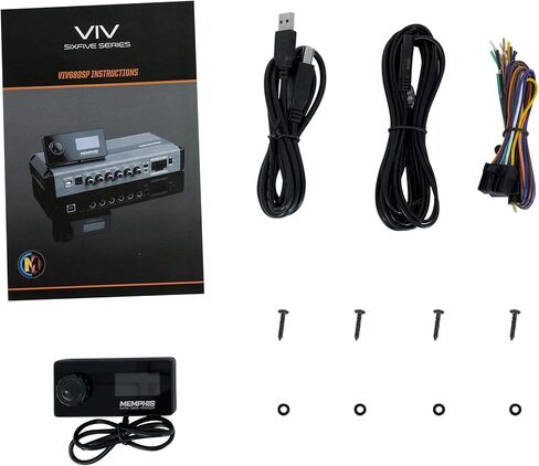 Memphis Audio Viv68DSP 6 في 8 Out Car Digital Signal Processor+شاشة العرض in Saudi Arabia
