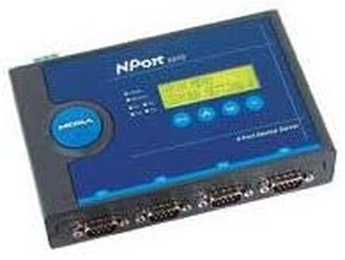 Moxa Nport 5450i-T 4-Port RS-232/422/485 Server مع حماية عزل 2KV ، -40 إلى 75 درجة مئوية درجة حرارة التشغيل in Saudi Arabia