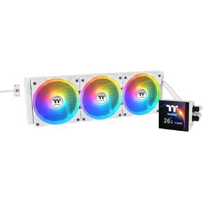 MAGFloe 420 Ultra CPU Liquid Cooler/Intel&AMD Compatible/ 3x140mm 500~2000rpm SWAFAN EX/ 420mm Radiator/MAGForce 2.0/3.95" Square LCD/Swappable Fan Blades/Snow/CL-W452-PL14SW-A in Saudi Arabia