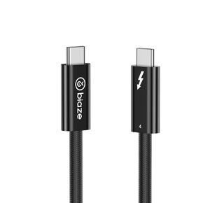 Silver Plated Thunderbolt 4 Cable, 40Gbps Data Sync, 8K/6K@60Hz, 100W Charging (5FT) in Kuwait