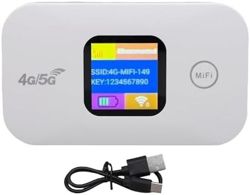نقطة اتصال متنقلة عالية السرعة 4G للسفر والتخييم - جهاز إنترنت محمول 300 ميجا بت في الثانية مع فتحة بطاقة SIM ، يربط 10 مستخدمين ، عرض LED in Kuwait
