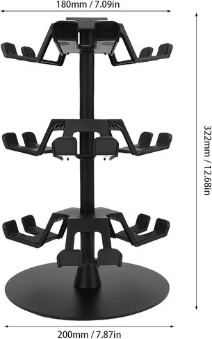 Yosoo Gaming Headphones Stand, Rotatable Game Controller Holder Stand for Switch Pro, 3 Tier Gaming Accessory Organizer, Headset Stand in Saudi Arabia