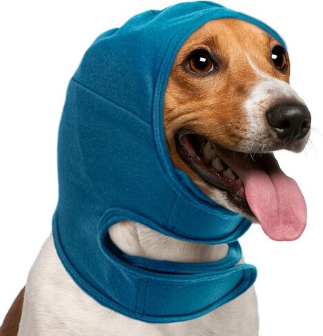 NACOCO Dog Calming Cap Eye Mask Nylon Shading Pet Mask Muzzle for Grooming Anti Car Sickness (L) in Kuwait