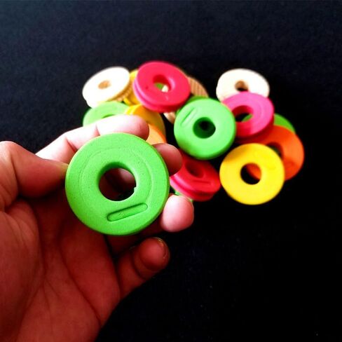 20pcs EVA Foam Spools Fishing Winding Board Foam Spool Trace Wire Fishing Hook Line Tackle Portable Fish Line Accessories in Saudi Arabia