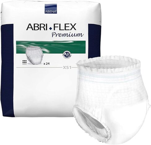 ملابس داخلية واقية ممتازة من Abena Abri-Flex، المستوى 1، (أحجام صغيرة جدًا إلى مقاسات كبيرة جدًا) كبيرة جدًا، 14 قطعة in Kuwait