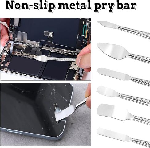 مجموعة أدوات أدوات Spudger Metal Spudger ، 6 أجهزة كمبيوتر مزدوجة نهاية معدنية Mini Mini Bar Bar Bar Tool Tools مجموعة لأجهزة الكمبيوتر المحمولة ، والهاتف الخلوي ، والكمبيوتر اللوحي ، والكمبيوتر ، والمشاهدة ، وأجهزة المنزل الرقمي ، وإصلاح الإلكترونيات in Saudi Arabia