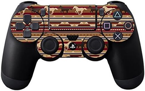 MightySkins Skin Compatible with Sony PS4 Controller - Western Horses | Protective, Durable, and Unique Vinyl Decal wrap Cover | Easy to Apply, Remove, and Change Styles | Made in The USA in Saudi Arabia