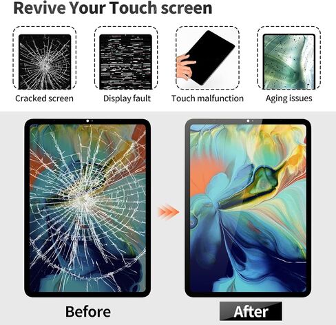 لـ iPad Pro 11 ، استبدال الشاشة الثالثة 2021 لـ iPad Pro 11 2022 شاشة لمسة شاشة لـ iPad Pro 11 3rd/4th Gen A2301 LCD Agitizer Assembly Kits A2435 Black in Saudi Arabia