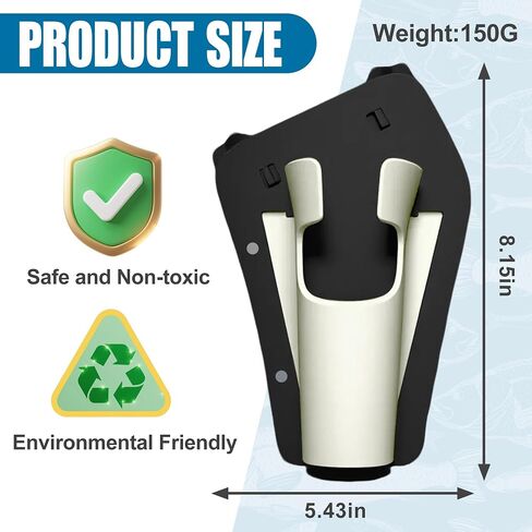 Sliding-In Fishing Rod Holder Waist Belt – Hands-Free Rod Holster for Fly Fishing & Shore Fishing, Quick Release, Durable Adjustable Belt Clip Rod Holder for Outdoor Anglers, Gift for Fisherman in Saudi Arabia