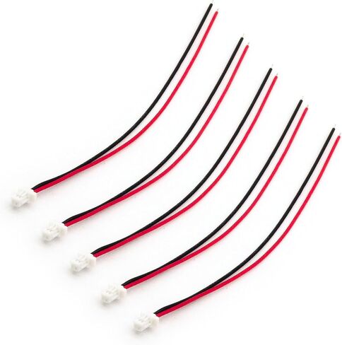 SpeedyFPV 5pcs SH1.0 Pre-Wired Connector Cables 1.0mm Pitch, Insulated Color-Coded Wires, for Flight Controllers, GPS Modules, VTX Electronics (2 Pin) in Saudi Arabia
