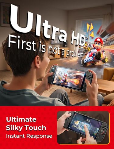 Magic John 2 Pack for Nintendo Switch 2 Protector 7.9 '' [2025] ، 30S التثبيت ، الزجاج المقسّر 9H ، واضحة ، إزالة التلقائي ، خالية من الفقاعات ، متوافقة مع وحدة التحكم في التبديل in Saudi Arabia