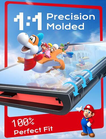 Magic John 2 Pack for Nintendo Switch 2 Protector 7.9 '' [2025] ، 30S التثبيت ، الزجاج المقسّر 9H ، واضحة ، إزالة التلقائي ، خالية من الفقاعات ، متوافقة مع وحدة التحكم في التبديل in Saudi Arabia