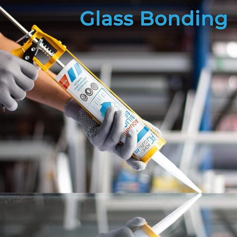 Aquarium Silicone Sealant Clear, 100% Clear, Solvent Free High Elasticity, Safe for Fresh and Saltwater, Rapid Curing Transparent,10.4 Fl oz. 4pk in Kuwait