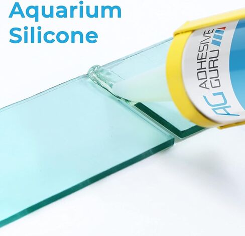 Aquarium Silicone Sealant Clear, 100% Clear, Solvent Free High Elasticity, Safe for Fresh and Saltwater, Rapid Curing Transparent,10.4 Fl oz. 4pk in Kuwait