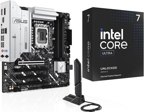 Micro Center CPU Motherbard Combo - Ultra 7 265KF 20 -Cores Gaming معالج سطح المكتب غير المؤمن مع Z890 AYW Gaming WiFi W LGA 1851 ATX Motherboard in Saudi Arabia