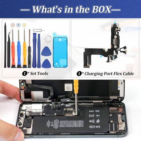 YWLRONG Replacement for iPhone 13 Mini Charging Port Dock Connector for iPhone 13 Mini A2399 A2176 A2398 2400 Charging Port Replacement USB Charger Board Flex Cable Accessories with Repair Tools in Saudi Arabia