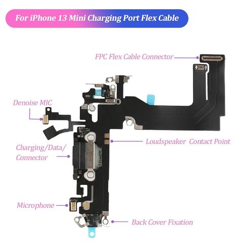 YWLRONG Replacement for iPhone 13 Mini Charging Port Dock Connector for iPhone 13 Mini A2399 A2176 A2398 2400 Charging Port Replacement USB Charger Board Flex Cable Accessories with Repair Tools in Saudi Arabia