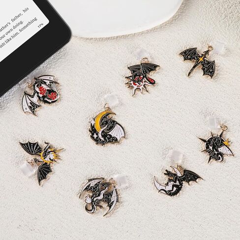 Type C Dust Plug Charm for Kindle - 8Pcs Dust Plug Charms Compatible with Kindle Phone, E-Reader Accessories in Saudi Arabia