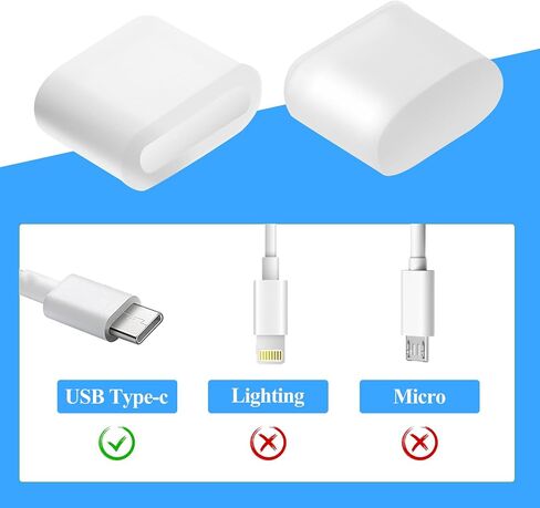 20 Pcs USB C Dust Caps, Transparent Silicone Type C Anti-Dust Plug Charging Port Protector Cover for Any Type-C Charging Male Port in Saudi Arabia